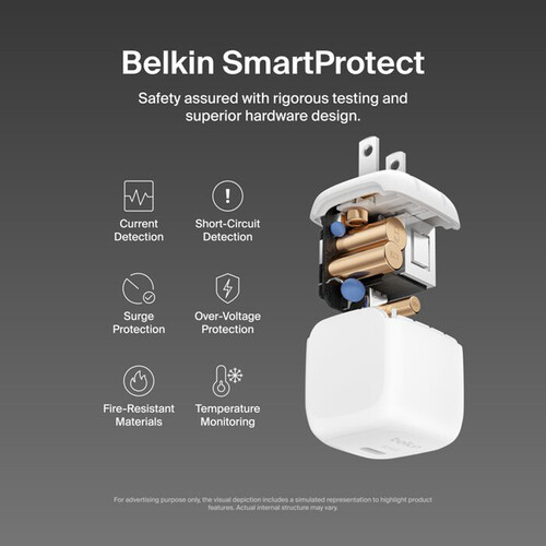 Cargador de pared USB-C Belkin BoostCharge de 45 W - Imagen 5